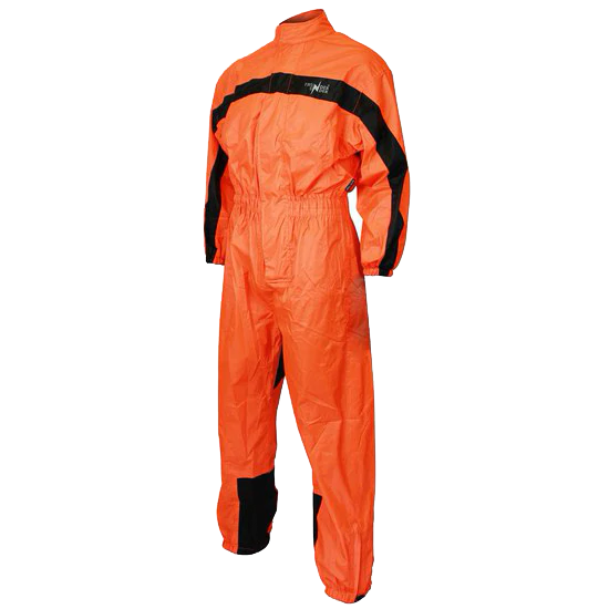 RS5004 One Piece High Visibility Orange Motorcycle Rain Gear