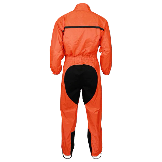 RS5004 One Piece High Visibility Orange Motorcycle Rain Gear