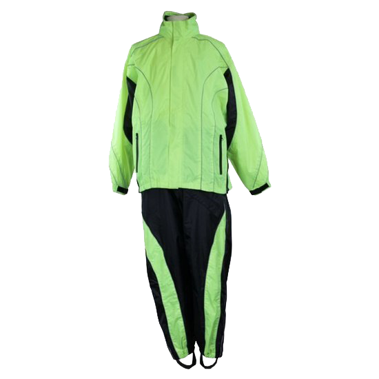 RS5020 Men's Two Piece High Visibility Motorcycle Rain Suit