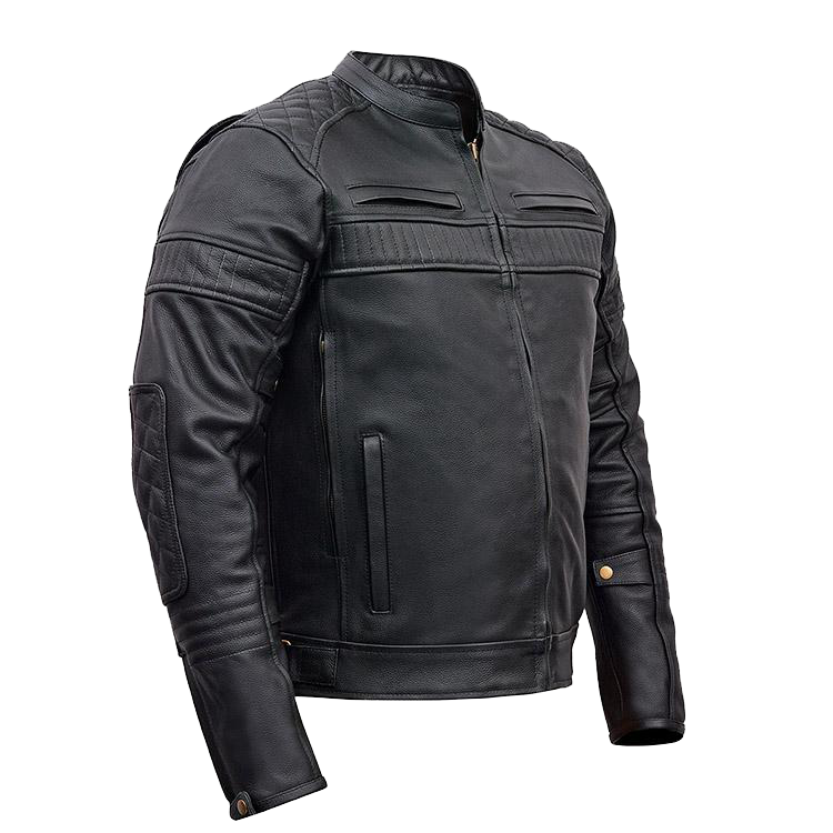 VL513 Vance Leather Men's Padded/Vented Scooter Jacket