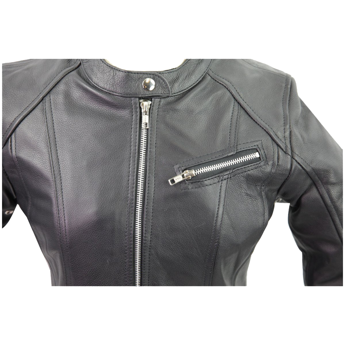 VL618 Vance Leather Ladies Premium Leather 3 Pocket Jacket