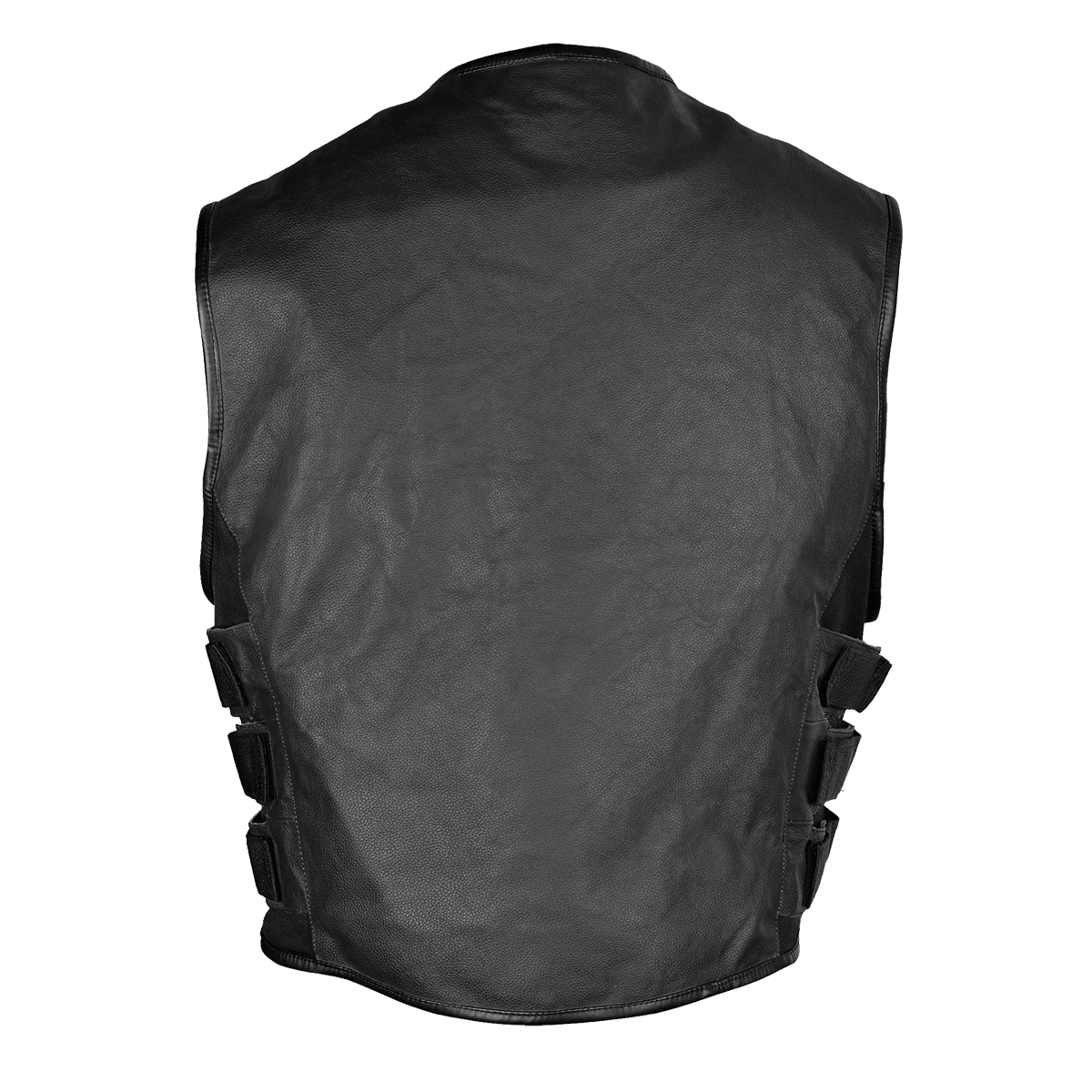 VL904 Vance Leather Men's Premium Leather Tactical Style Vest
