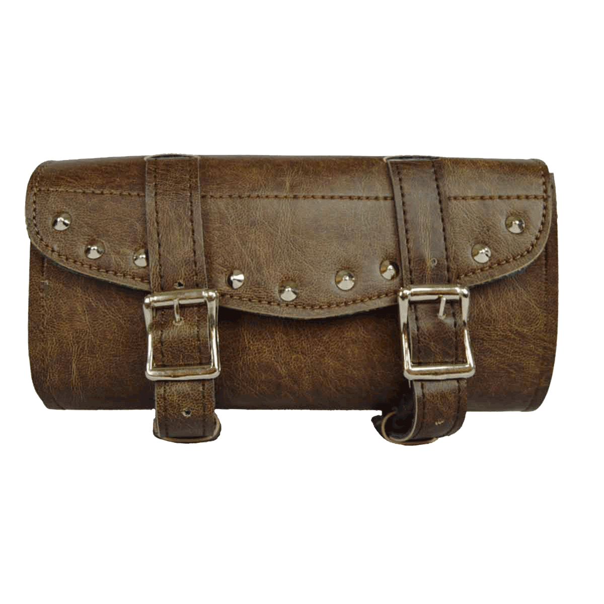 VS101DB Distressed Brown 2 Strap Studded Tool Bag with Quick Releases