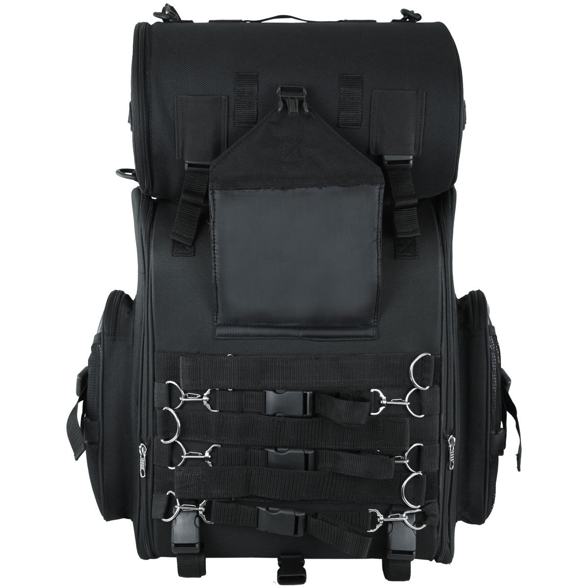 VS1351/52 Large Heavy Duty Sissy Bar Bag available in Plain or Studded - Daytona Bikers Wear