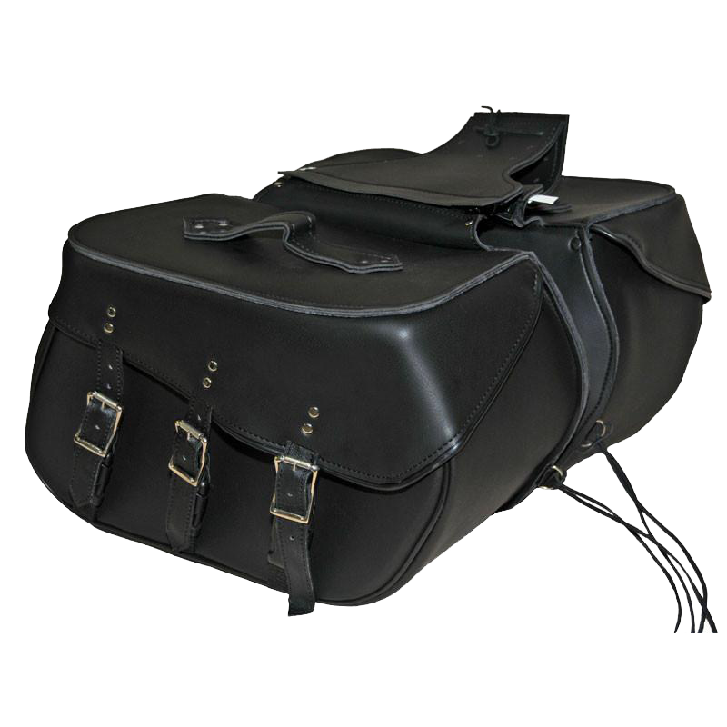 VS226 Vance Leather Large 3 Strap Saddle Bag