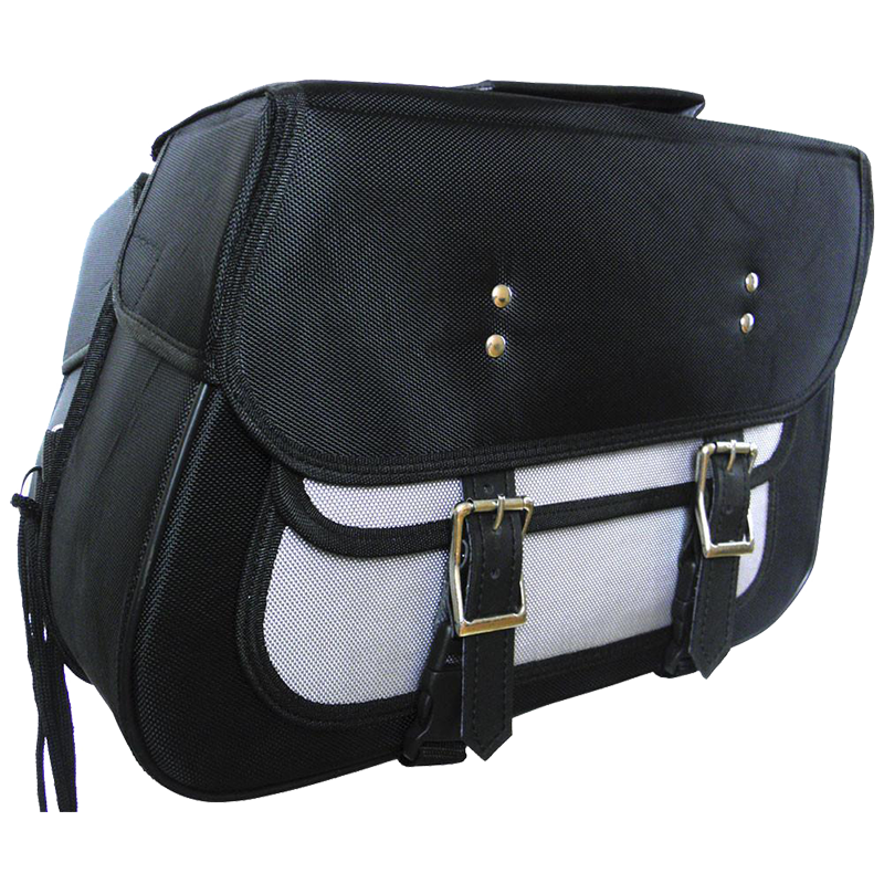 VS260 Vance Leather Medium Slant Textile Saddle Bag