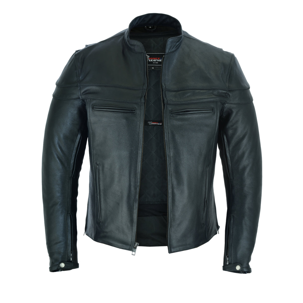 Vance Leather Men's Racer Jacket with Vents – Daytona Bikers Wear