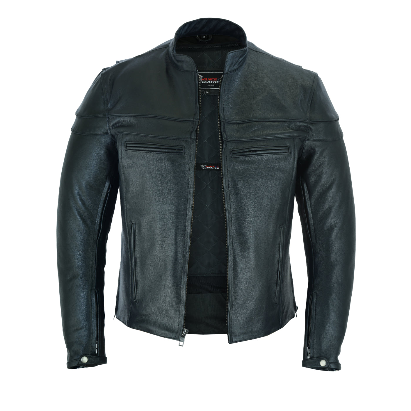 VL531 Vance Leather Men's Racer Jacket with Vents