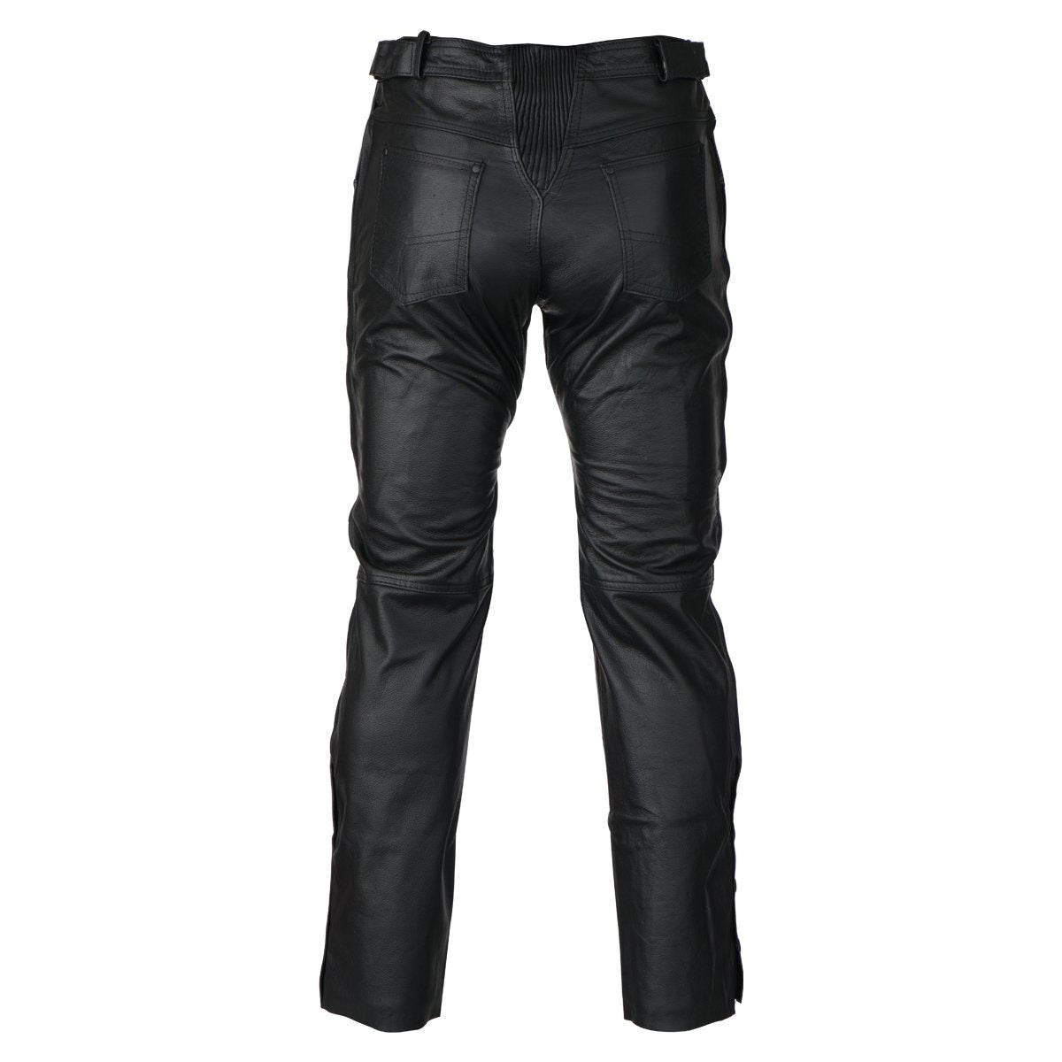 LP1000 Black Motorcycle Leather Overpants