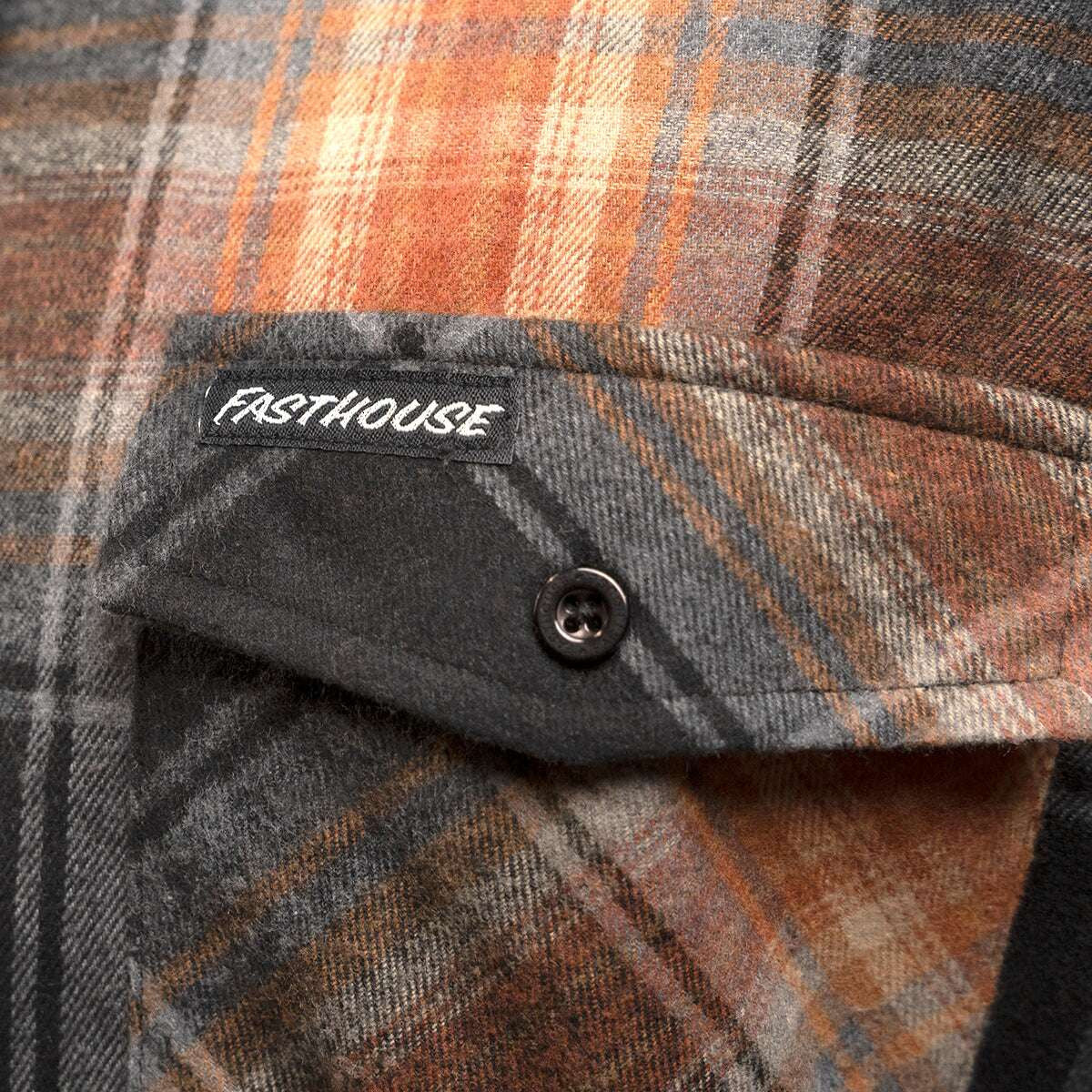 Fasthouse-Saturday-Night-Special-Flannel-Shirt-Beige-dusk-detail