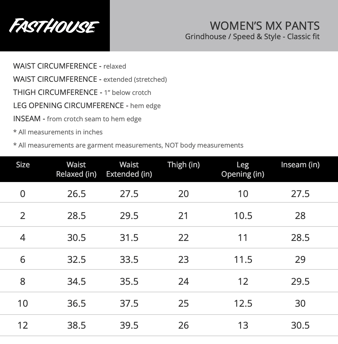 Fasthouse-Speed-Style-Zenith-Womens-Pant-size-chart