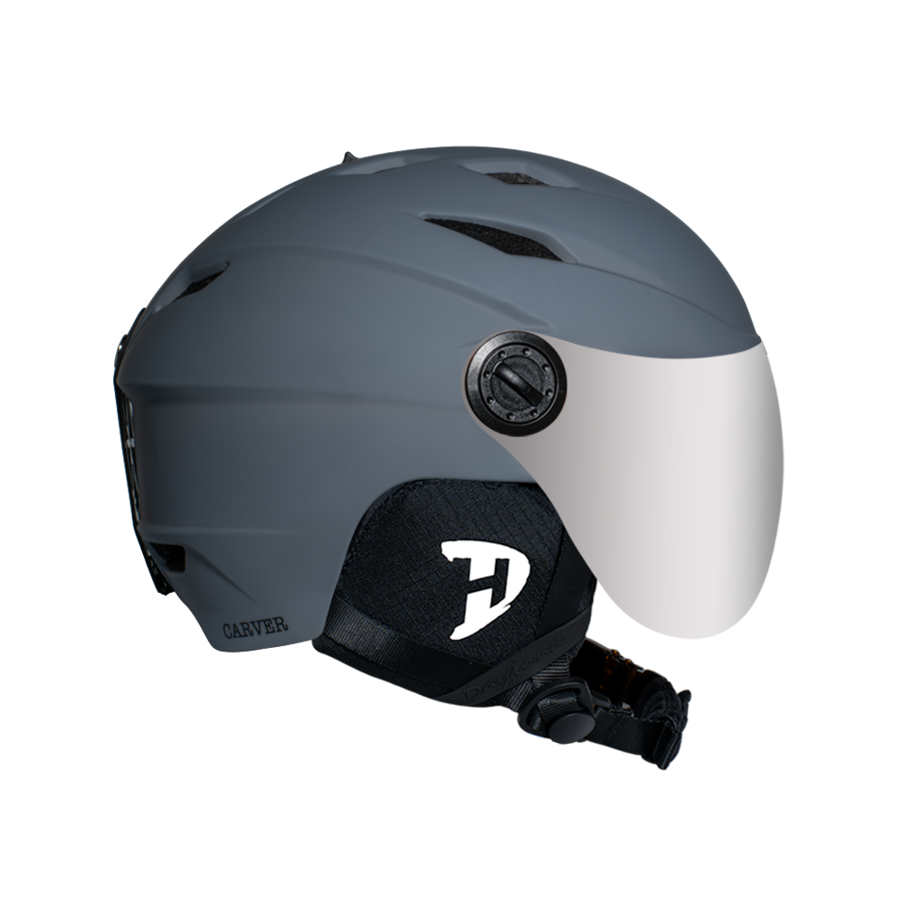 Daytona-Carver-Snow-Helmet-with-Shield-Grey