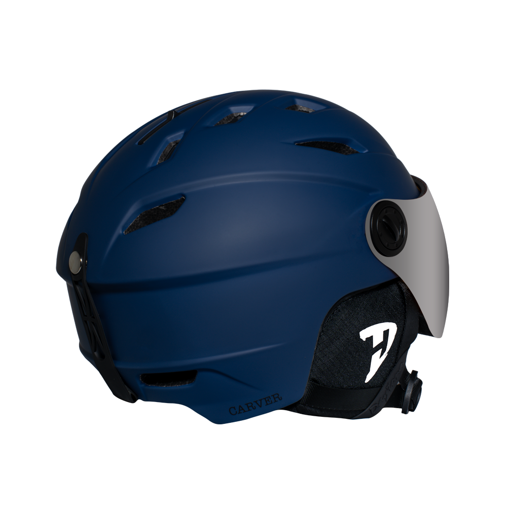 Daytona-Carver-Snow-Helmet-with-Shield-Blue-back-view