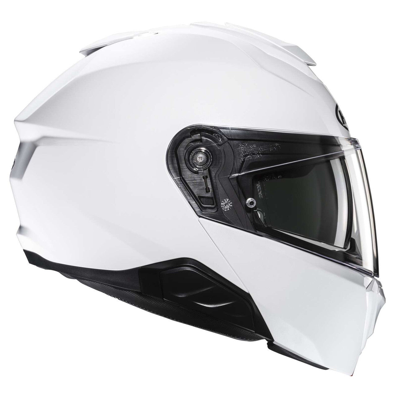 HJC-i91-Solid-Modular-Motorcycle-Helmet-White-side-view