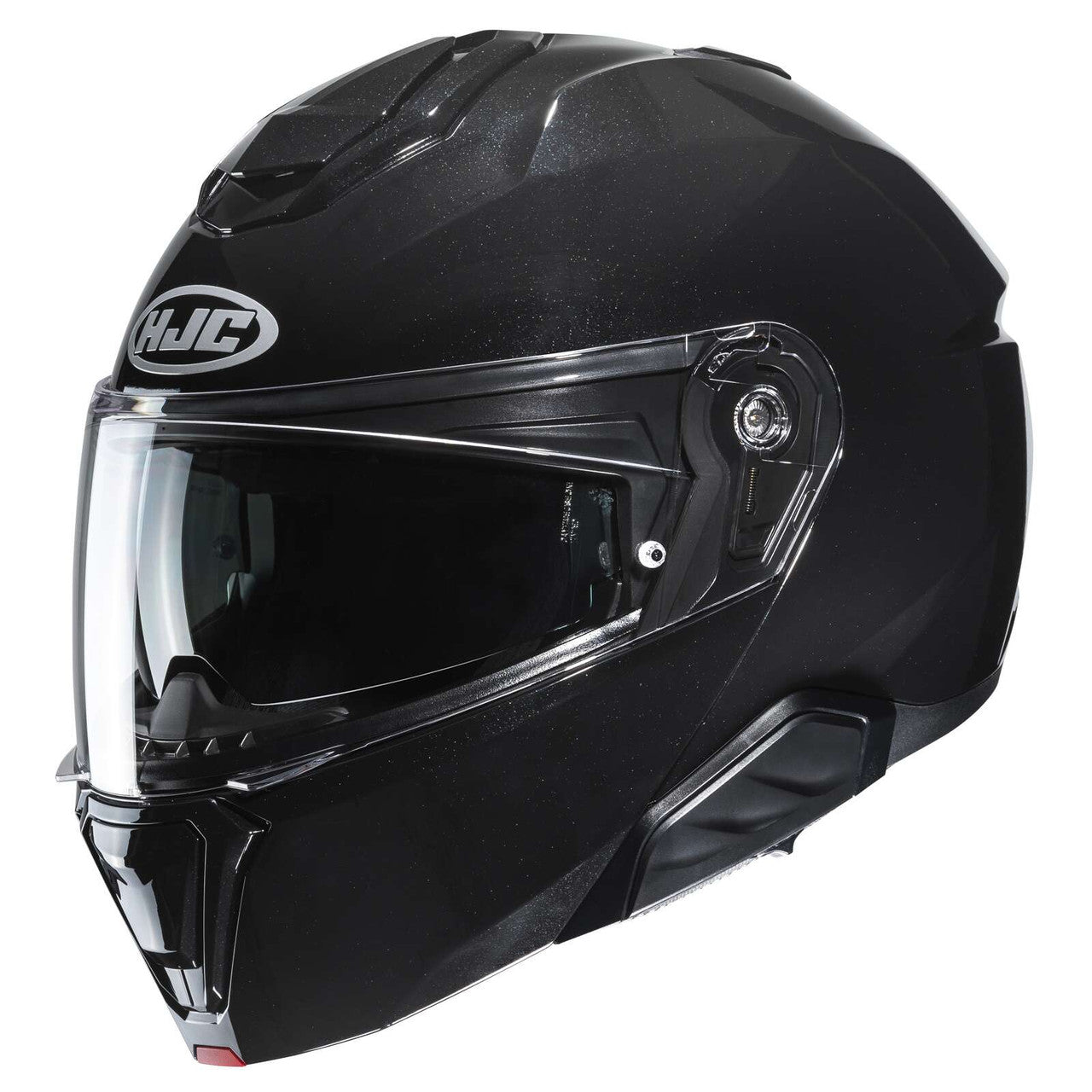 HJC-i91-Solid-Modular-Motorcycle-Helmet-Black-Main