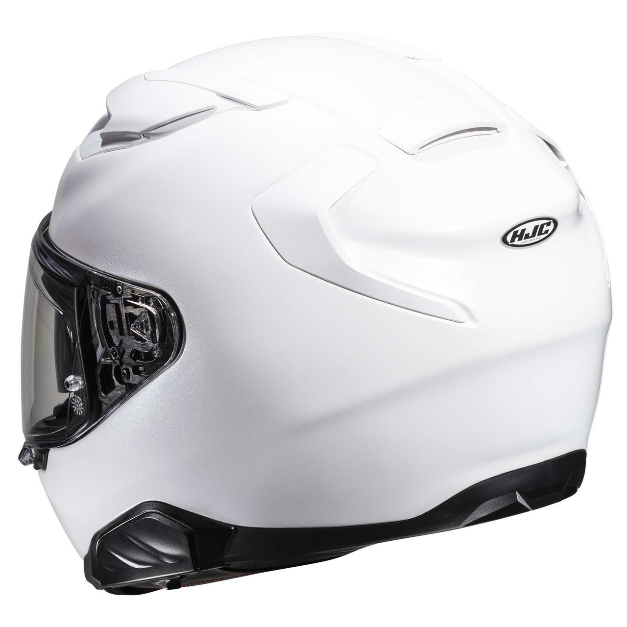 HJC-F71-Solid-Full-Face-Motorcycle-Helmet-White-rear-view