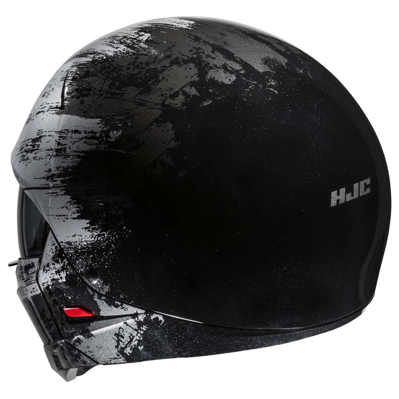 HJC-i20-Furia-Open-Face-Motorcycle-Helmet-Black-Grey-rear-view