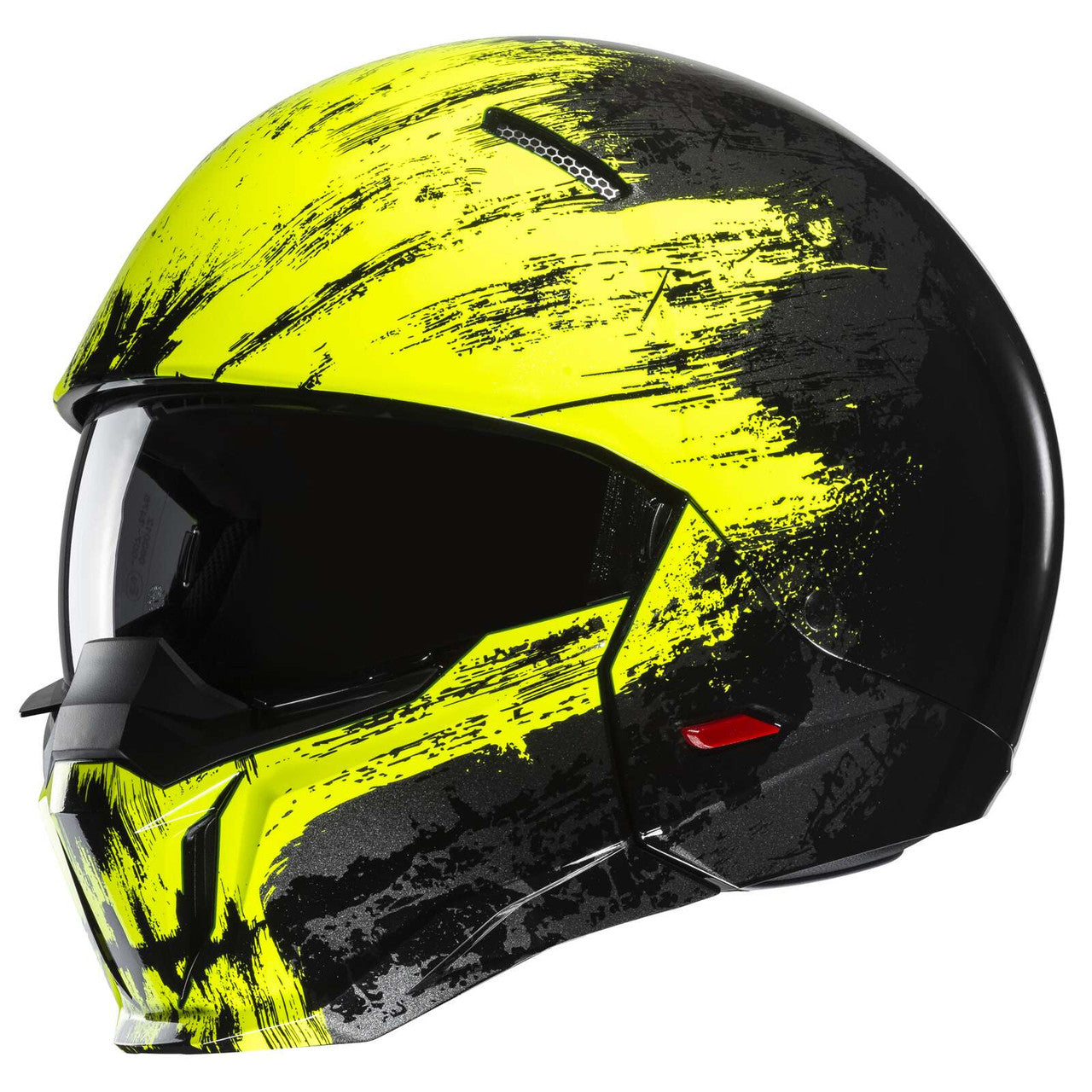 HJC-i20-Furia-Open-Face-Motorcycle-Helmet-Black-Hi-Viz-main
