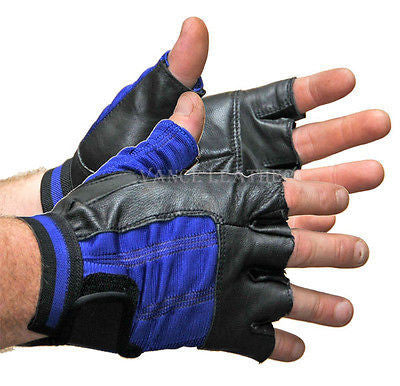 VL428 Vance Leather Spandex and Leather Shorty Glove - Daytona Bikers Wear