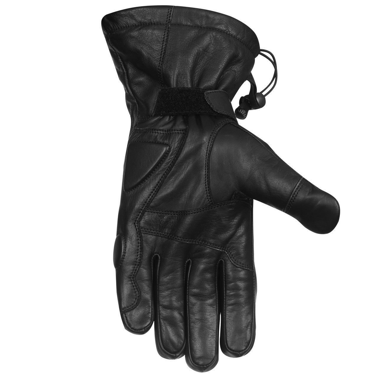 Vance VL410 Impulse Waterproof Leather Motorcycle Gloves - palm