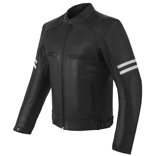 High Mileage HMM537 Mens Dual Conceal Carry Vented Sport Style Cowhide Leather Biker Motorcycle Riding Jacket - main