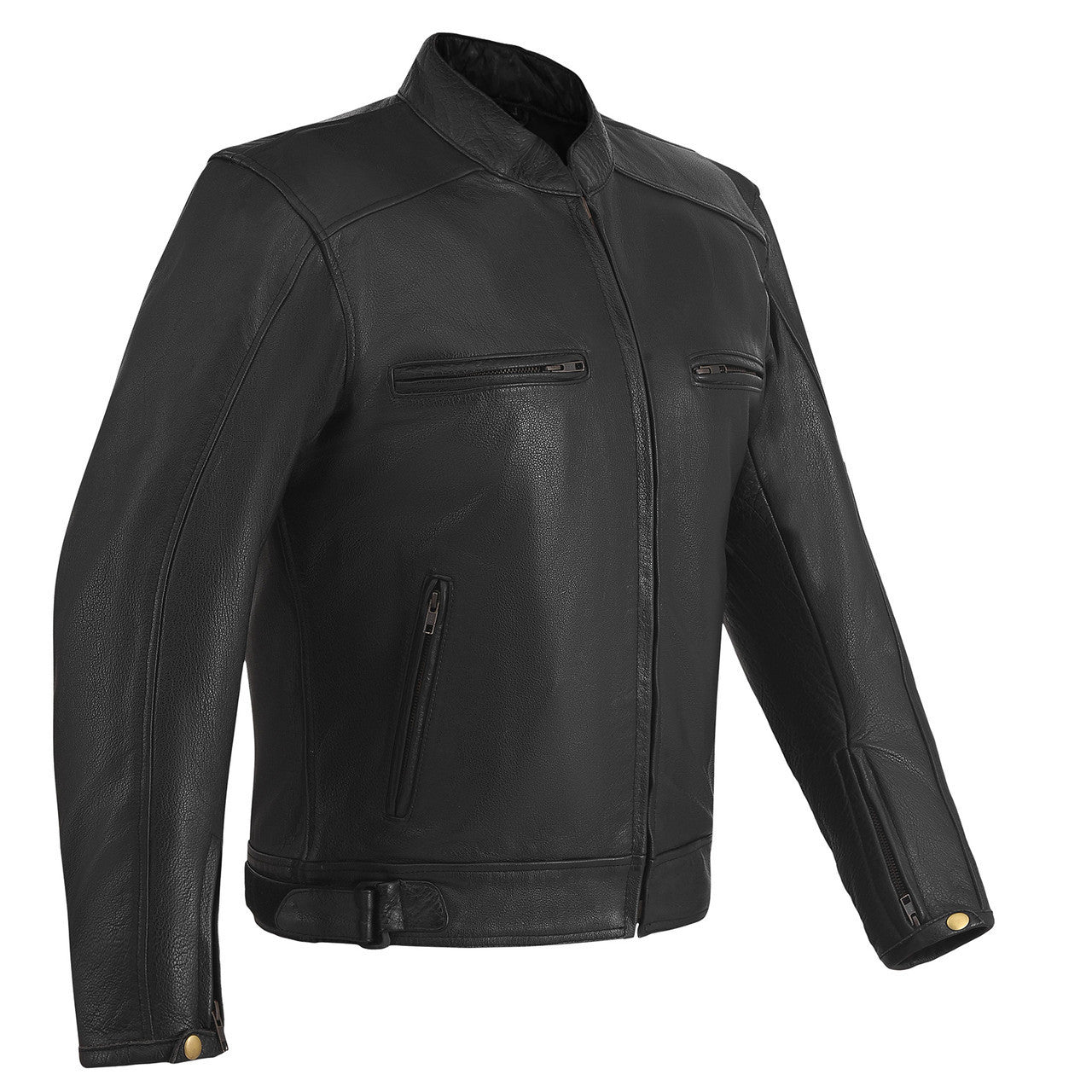 High Mileage HMM538 Mens Dual Conceal Carry Vented Sport Style Cowhide Leather Biker Motorcycle Riding Jacket