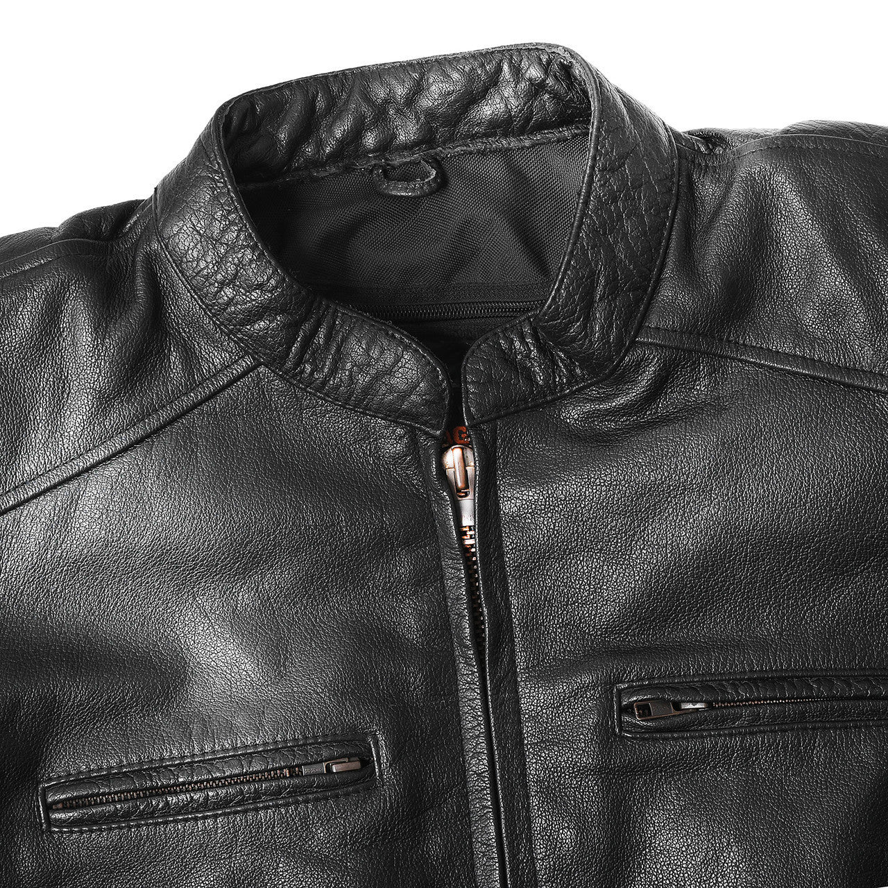 High Mileage HMM538 Mens Dual Conceal Carry Vented Sport Style Cowhide Leather Biker Motorcycle Riding Jacket - feature 4