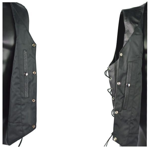 VL907 Vance Leather Premium Cowhide Vest with Buffalo Nickel Snaps and Gun Pocket - Daytona Bikers Wear
