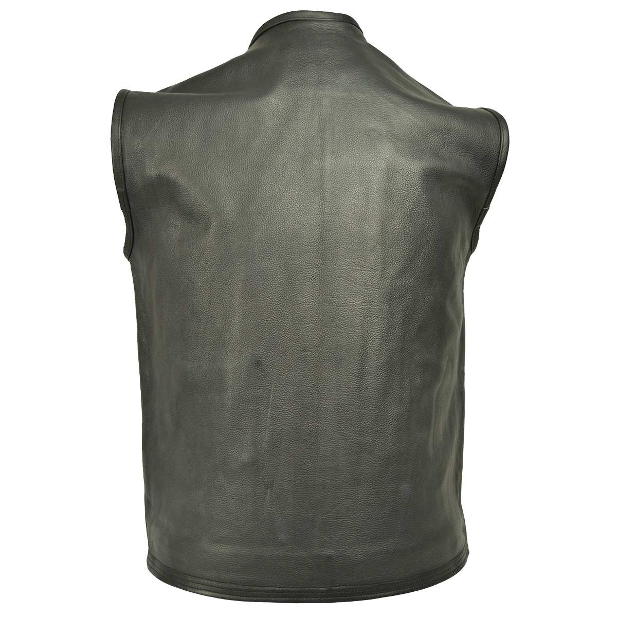 HMM932 Men's Naked Leather Premium Vest with Plain Sides