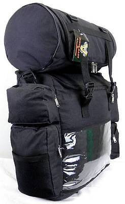 VS324 Vance Leather Motorcycle Sissy Bar Travel Luggage with Map Pocket - Daytona Bikers Wear
