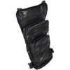 VA562 Black Carry Leather Thigh Bag with Waist Belt and concealed Gun Pocket