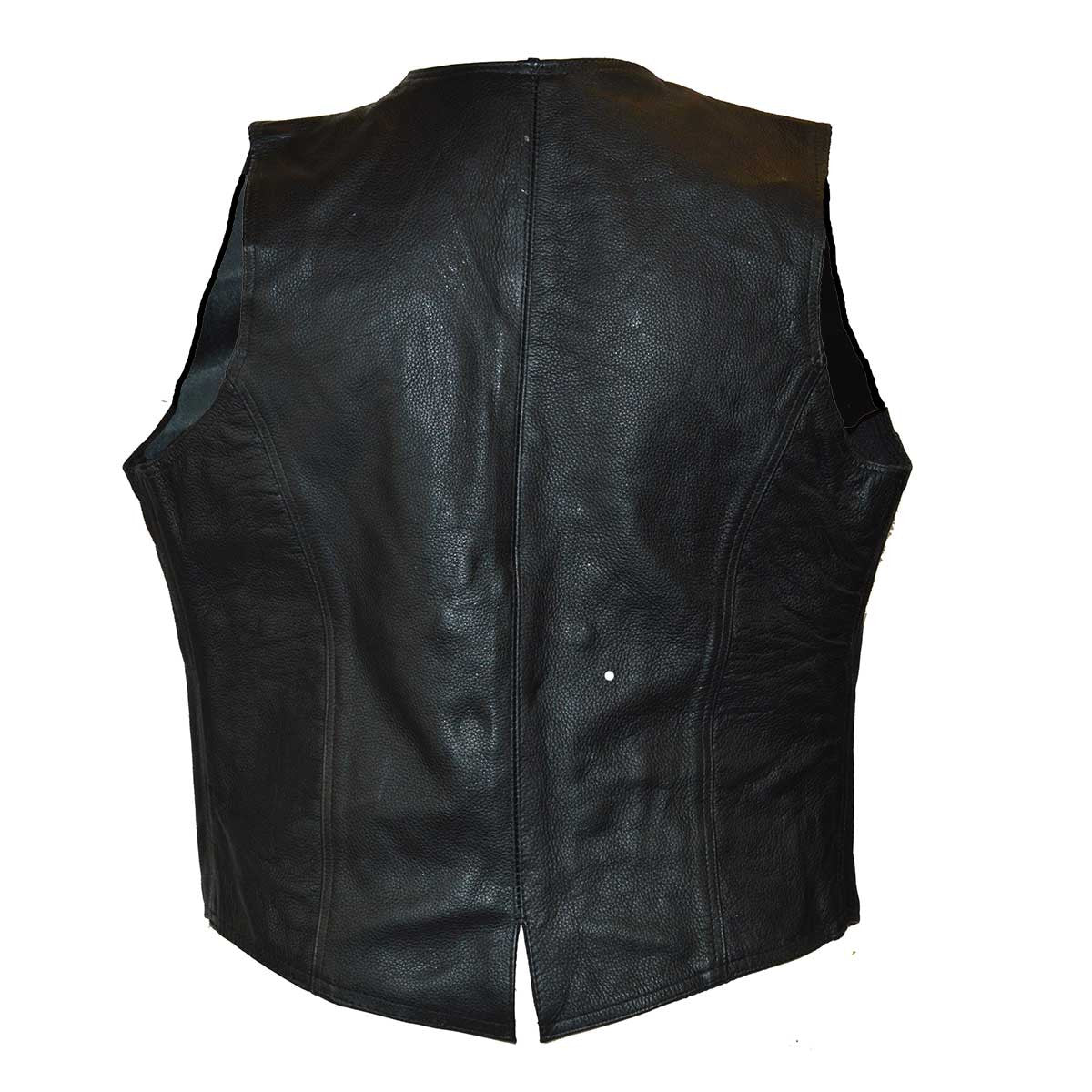 VL1050 Vance Leather Ladies Plain Side Vest with Gun Pockets - Daytona Bikers Wear