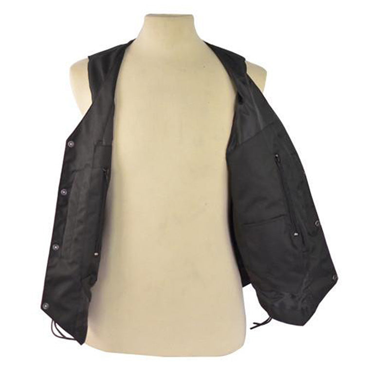 VL1915 Vance Leather Ten Pocket Textile Motorcycle Vest - Daytona Bikers Wear