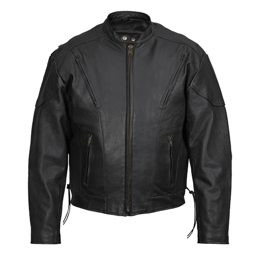 VL511 Vance Leather Men's Fully Lined Racer Jacket