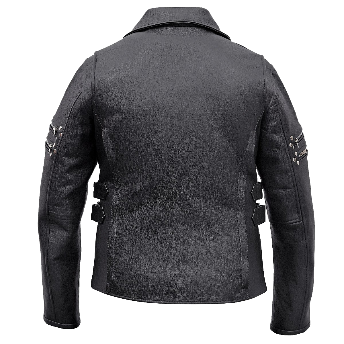 VL617 Ladies Premium Leather Jacket with Side Adjustments