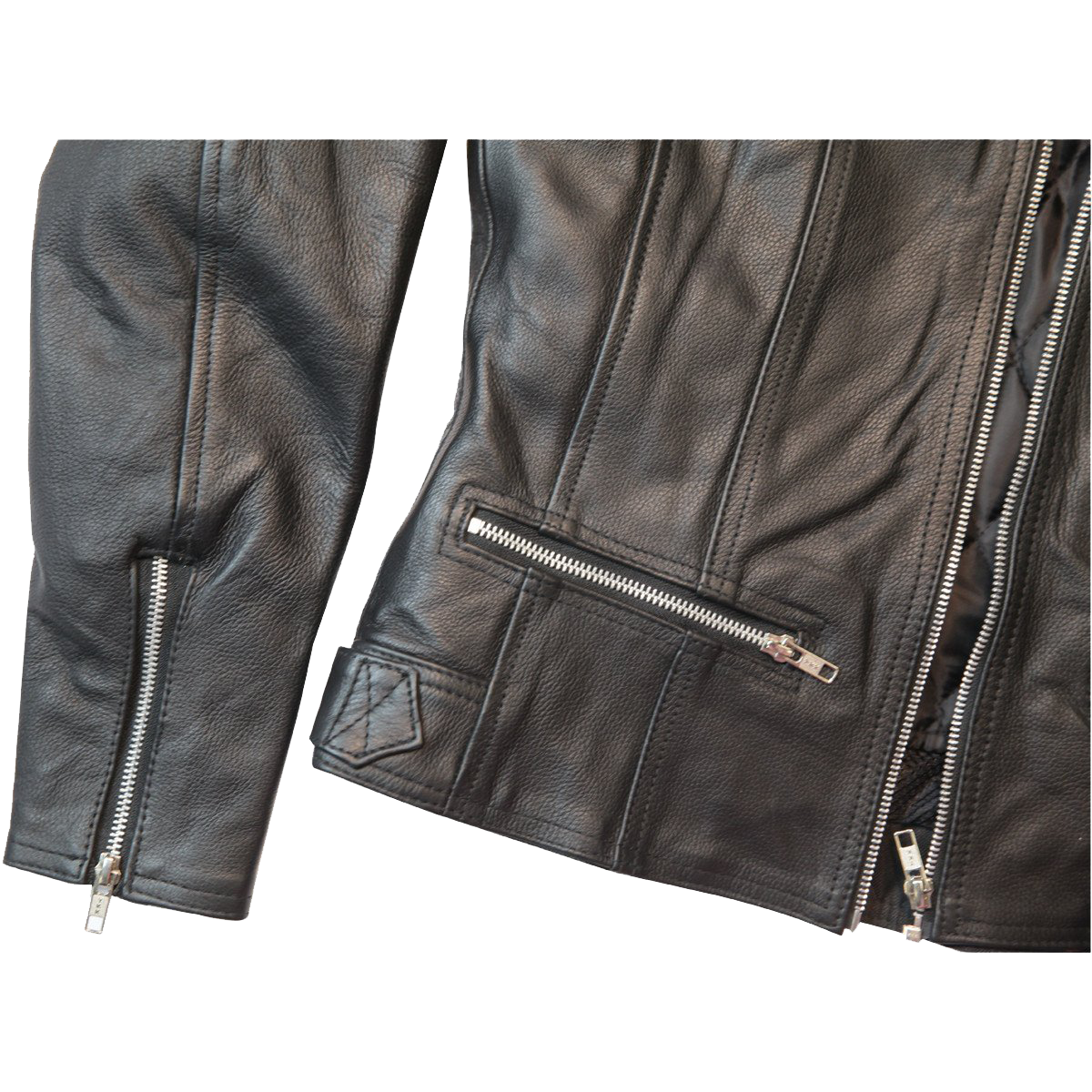 VL618 Vance Leather Ladies Premium Leather 3 Pocket Jacket