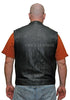 VL911 Vance Leather Premium Leather Men's Patch Holder Vest - Daytona Bikers Wear