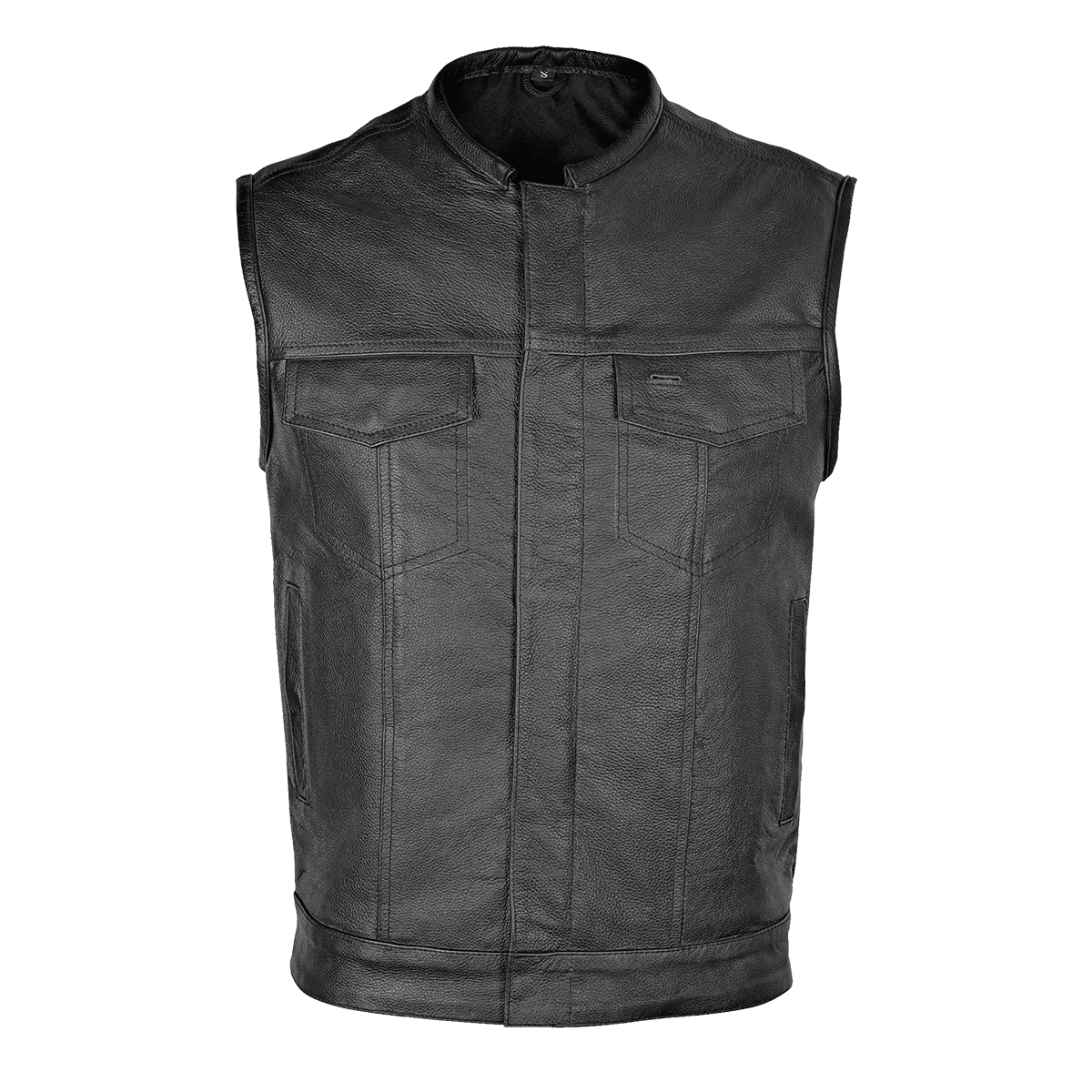 VL913 Leather Motorcycle Club Vest