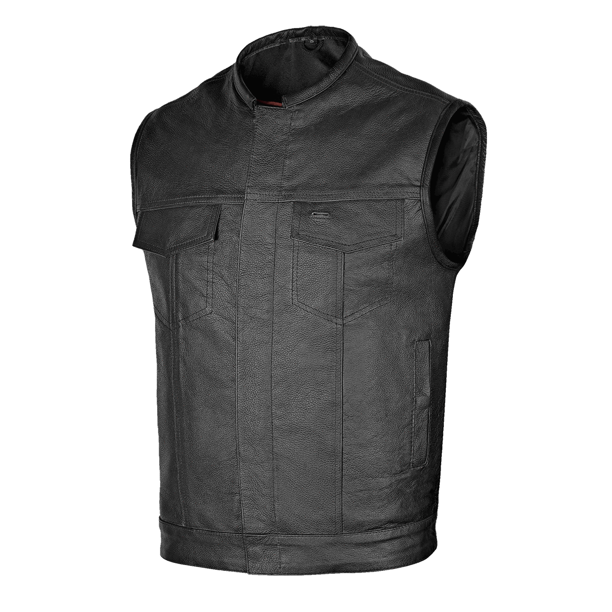 VL913 Leather Motorcycle Club Vest