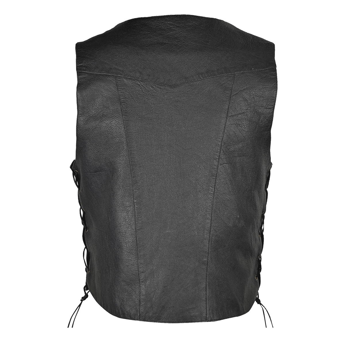 VL915S Vance Leather Men's Ten Pocket Vest of Basic Leather