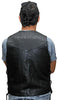 VL924 Vance Leather Men's Lace Side Vest with Single Seam Back - Daytona Bikers Wear