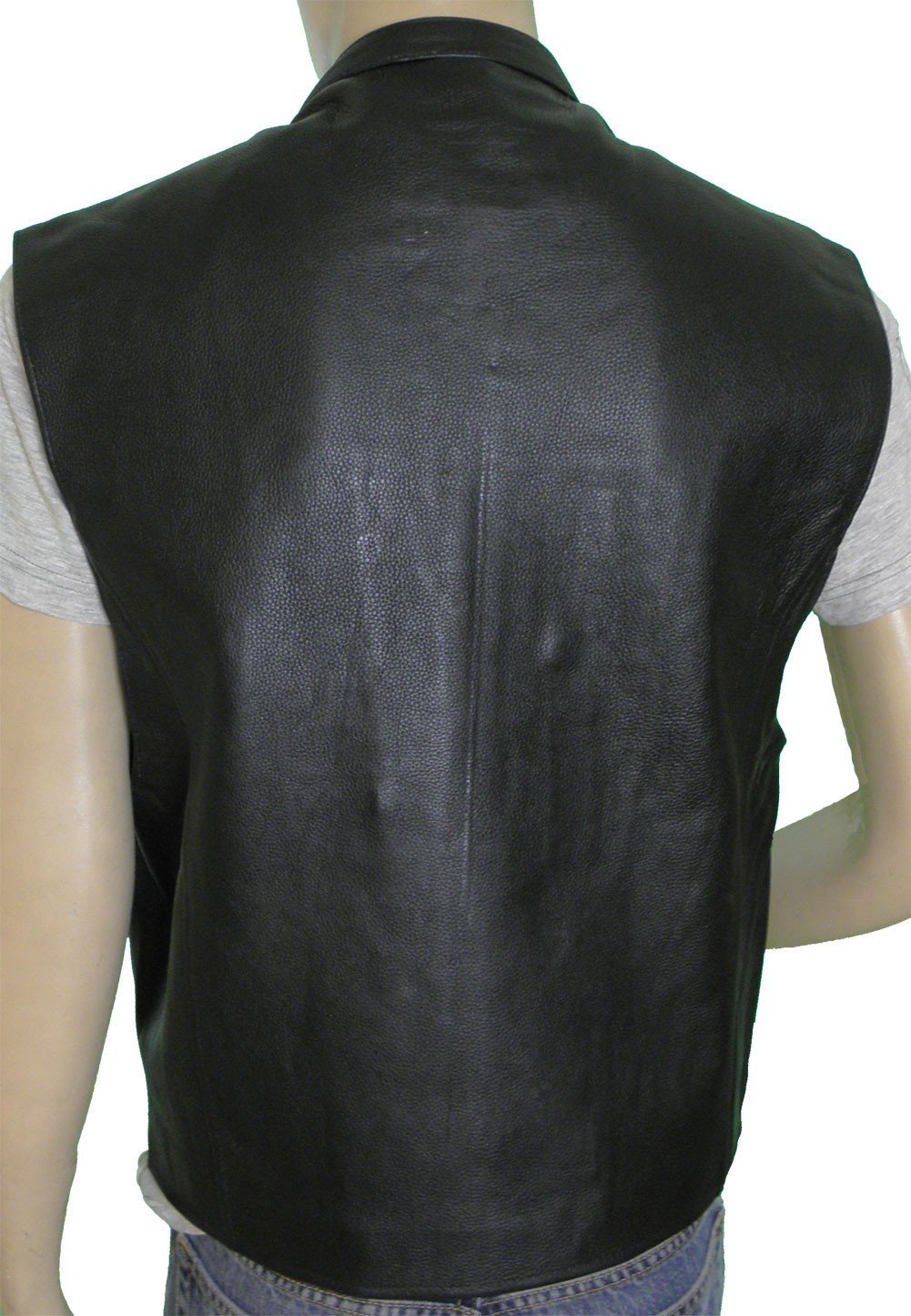 VL930 Vance Leather Men's Premium Cowhide Leather Zip Front Vest - Daytona Bikers Wear