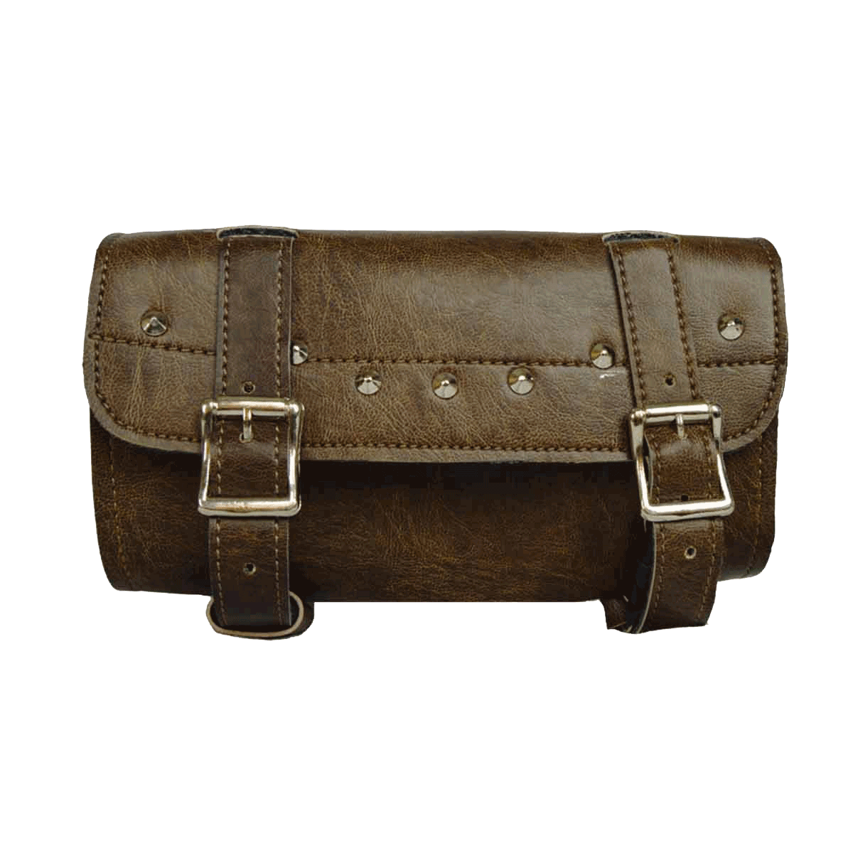 VS112DB Distressed Brown 2 Strap Studded Tool Bag with Quick Releases