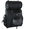 VS1351/52 Large Heavy Duty Sissy Bar Bag available in Plain or Studded - Daytona Bikers Wear