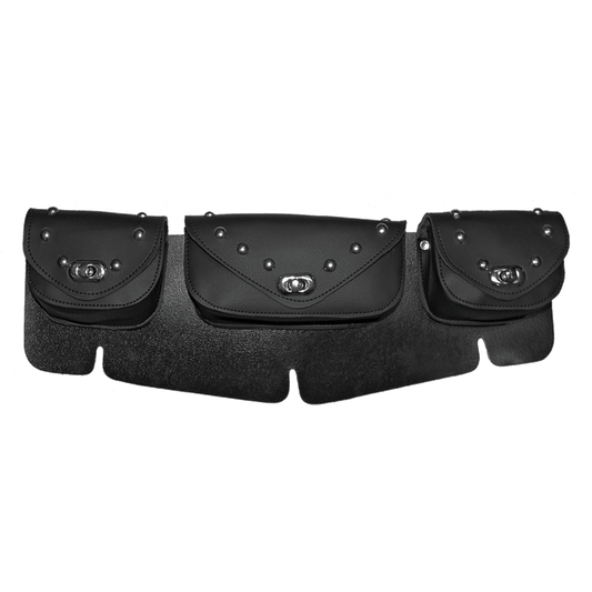 VS188 3 Compartment Studded Windshield Bag