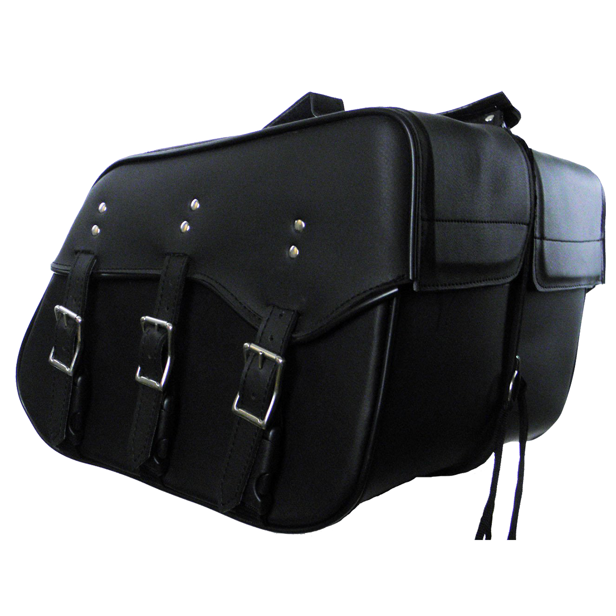 VS212 Vance Leather Medium 3 Strap Saddle Bag