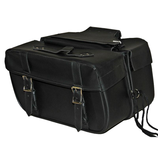 VS218 Vance Leather 2 Strap Saddle Bag with Carry Conceal Pocket