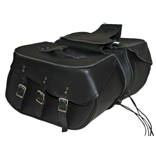 VS226 Vance Leather Large 3 Strap Saddle Bag