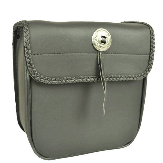 VS303 Vance leather Small Braided Sissy Bar Bag