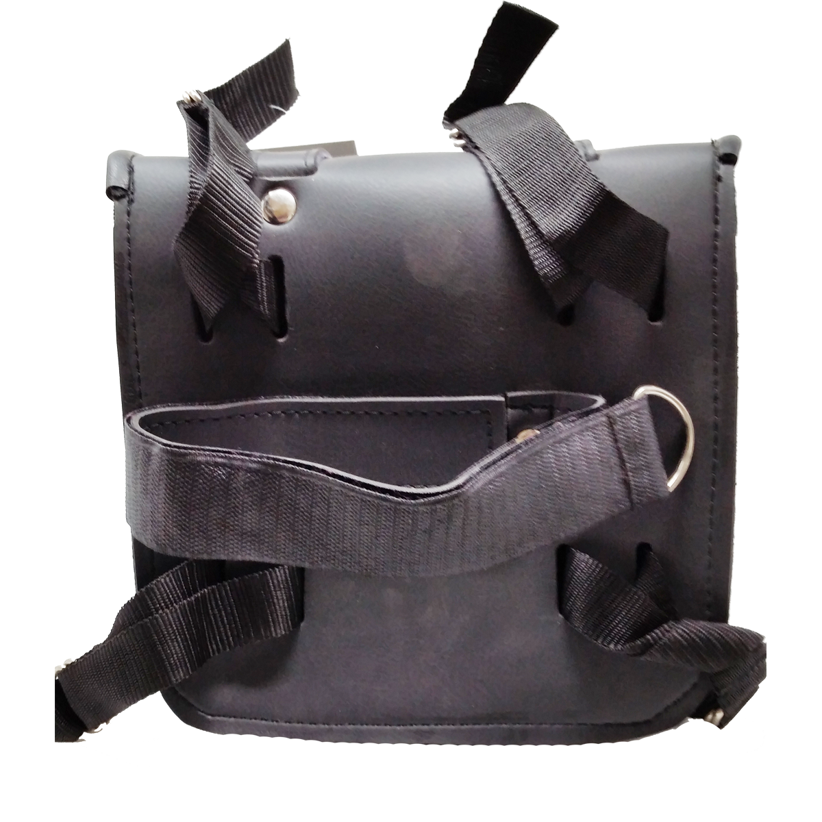 VS304 Vance Leather Small 2 Strap Plain Sissy Bar Bag